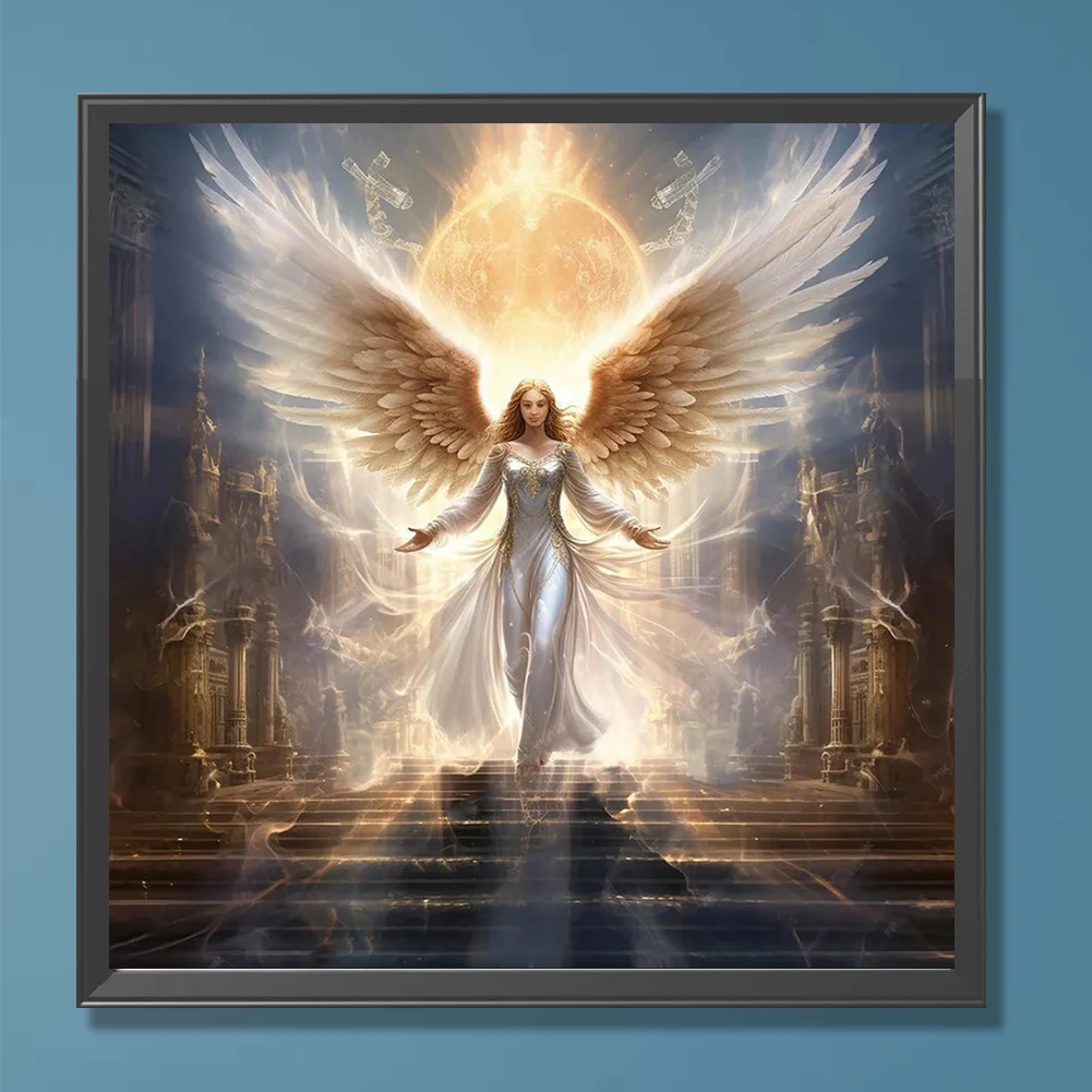 5D DIY Full Round Drill Diamond Painting Angel Girl Kit Home Decor Art Craft