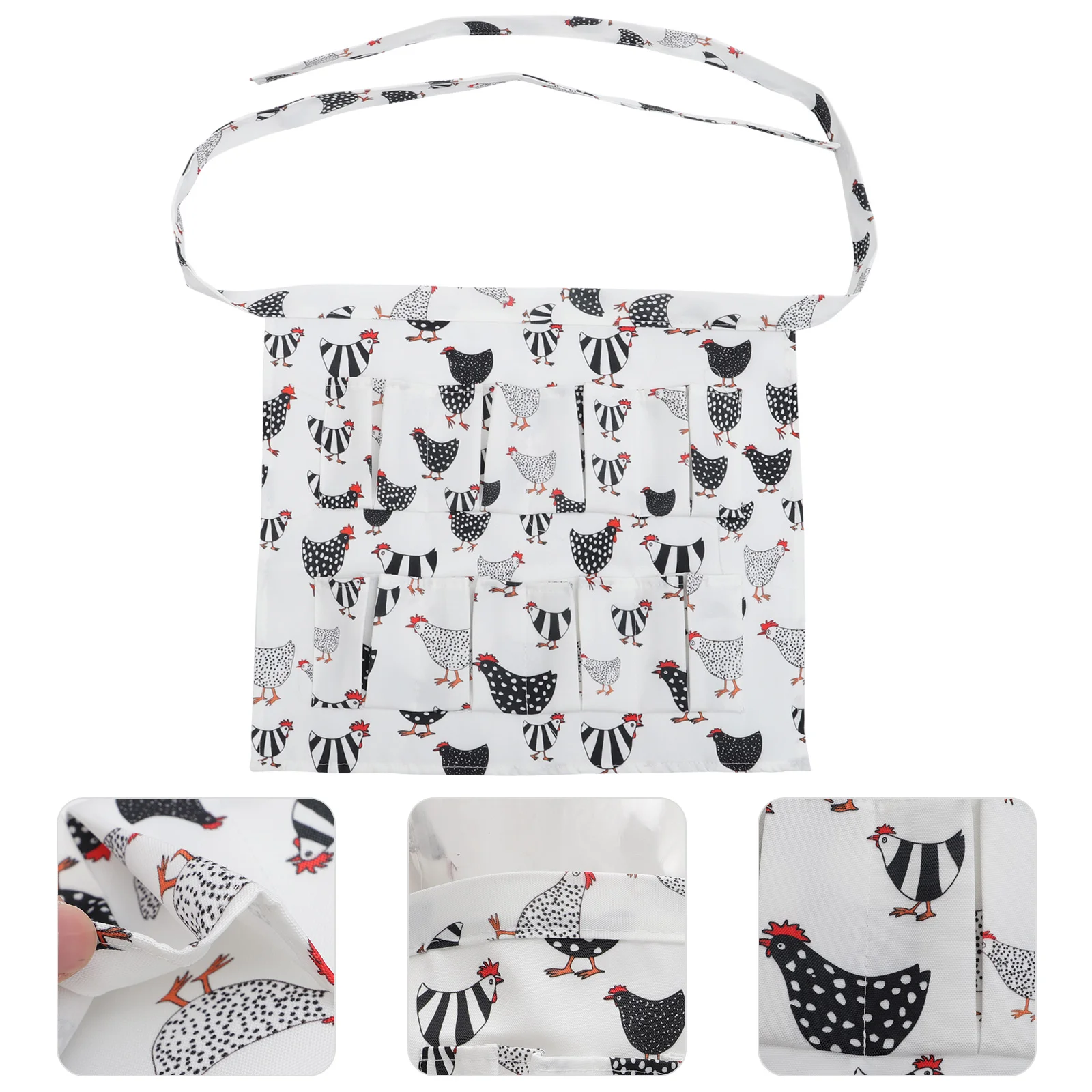 

Egg Picking Skirt Cloth Apron Holder Multiple Pockets Chicken Fabric Dove Gathering