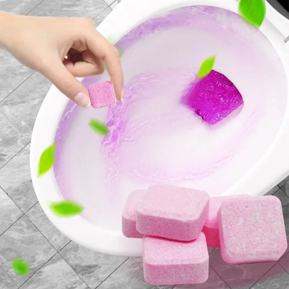 Toilet Cleaner Tablets Toilet Cleaner Toilet Cleaning Effervescent Tablets Fully Automatic Detergent Deodorant Urine Stains Yellow Dirt Cleanliness Home Fragrance
