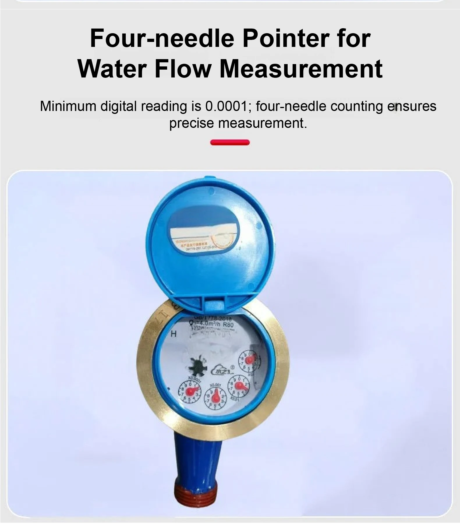Rotary Vane Multi‑Jet Wet Type Residential Water Meter DN15 DN20 DN25 Brass / Ny