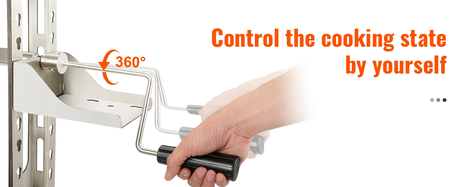stainless steel rotisserie ring kit
