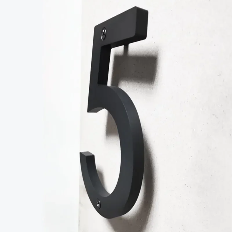 5-6 Inches House Number Outdoor Home Outdoor Hotel Numbers 26 Letter Address Plate Number Signs Acrylic Custom Name Street Signs