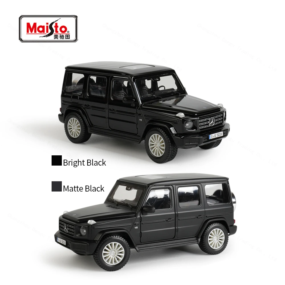 Maisto 1:24 2019 Mercedes-Benz G-Class G500 Silver Grey Static Die Cast Vehicles Collectible Model Car Toys 6