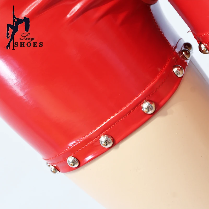 Riveted Women's Pants Double Zipper Sexy Gothic Women Shine Leather Shorts Hot Pants Festival Rave Hot Girl Club Streetwear