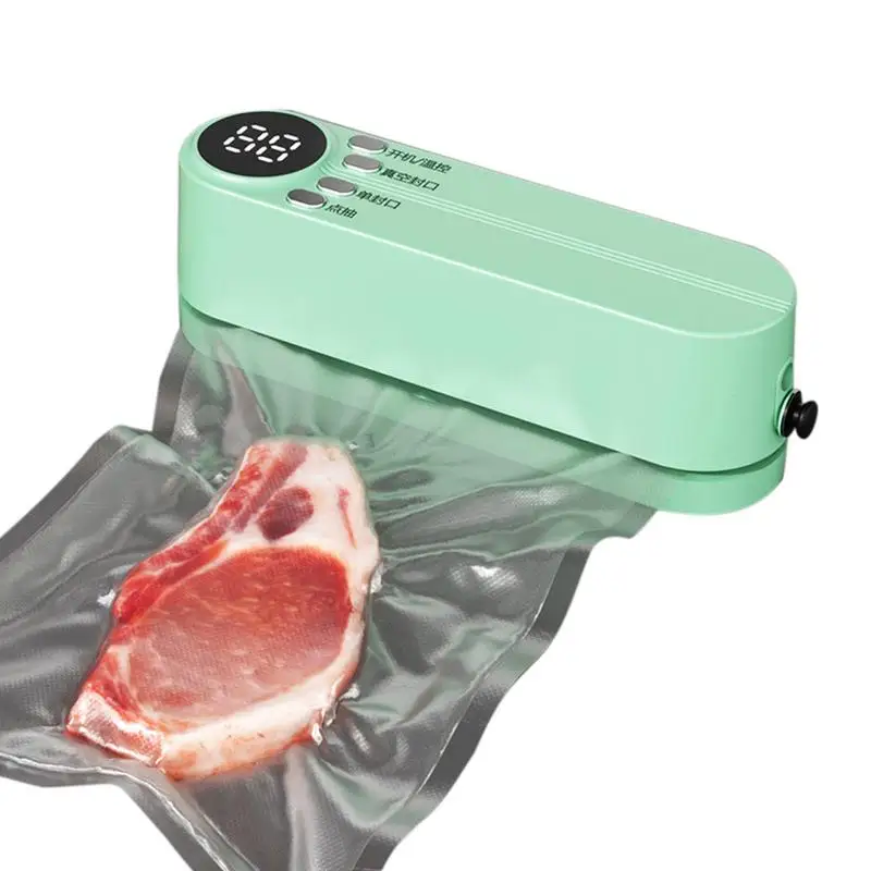 Food Vacuum Machine Rechargeable Vacuum Machine Portable Food Saver Bag Sealing Tool Cool Kitchen Gadgets for Picnic Camping