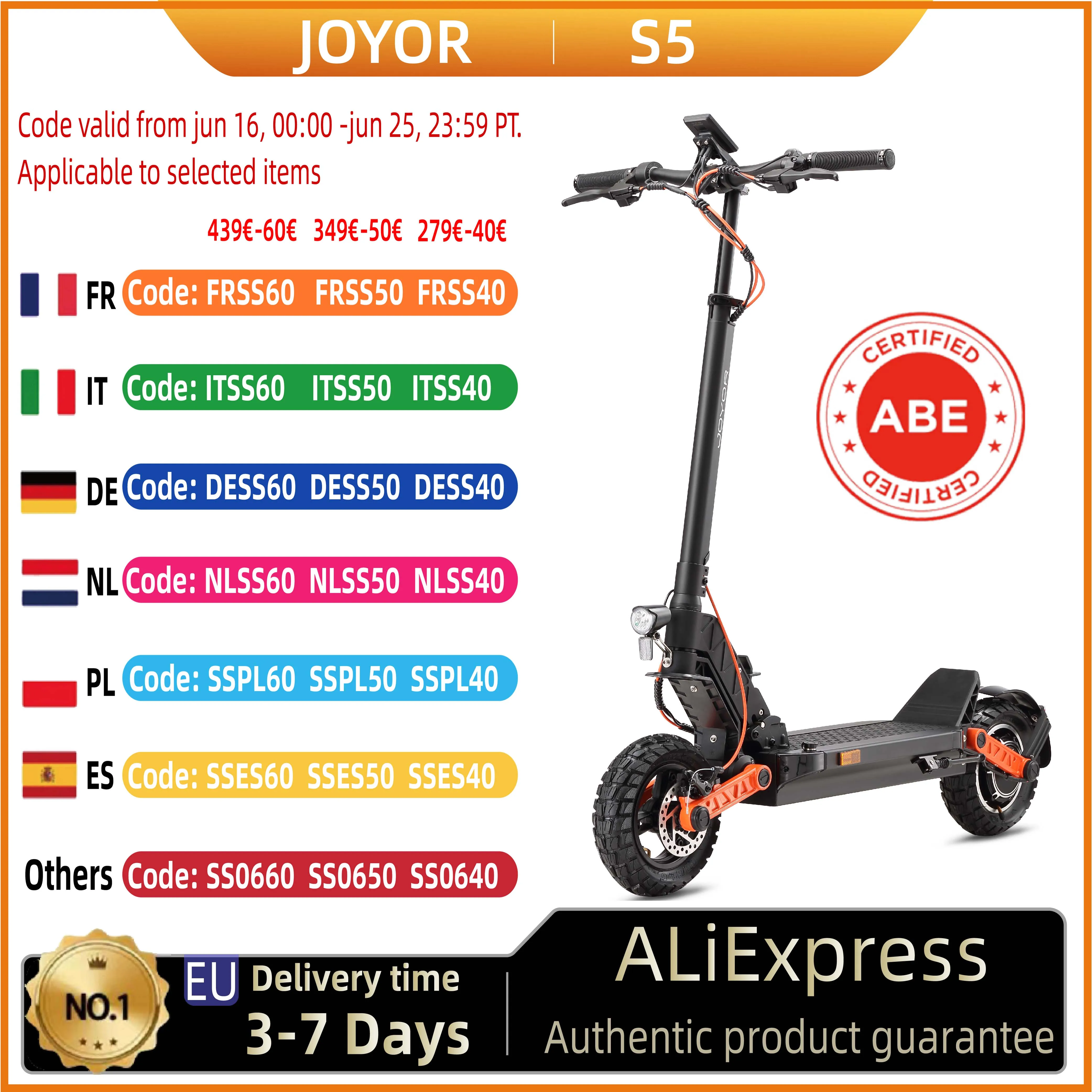 Hulajnoga elektryczna JOYOR S5 z Polski za $395.09 / ~1494zł