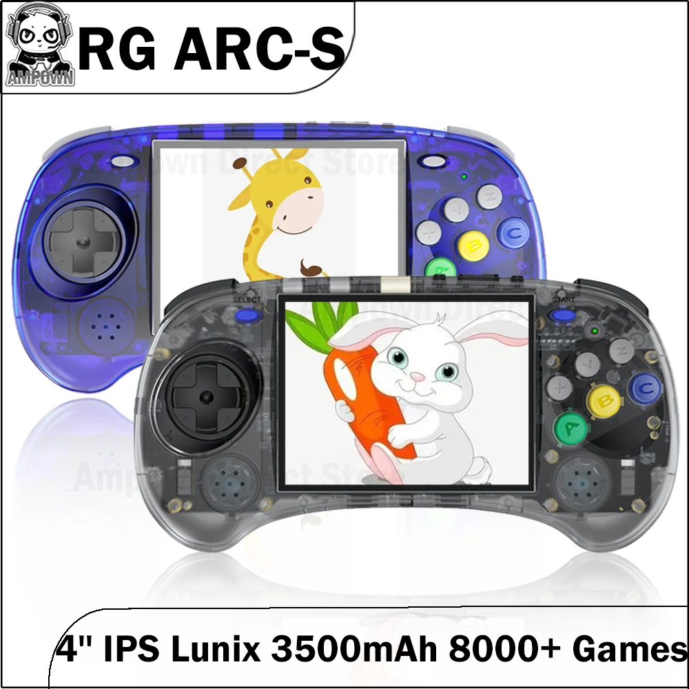Anbernic RG ARC-D RG ARC-S Linux Android system 4.0-inch IPS RK3566 64 Bit  Game Player built-in WIFI online pairing Game Console