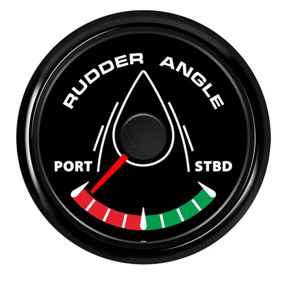 

52MM Boat Marine Rudder Angle Indicator 0-190 Ohm 8 Color Backlight 12V/24V Angle Indicator