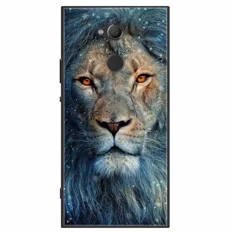 Soft Silicone Lion Tiger TPU Back Cover - Stylish Protective Case