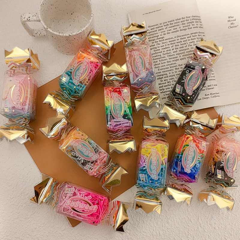 

110 шт./коробка, Одноразовые эластичные резинки для волос