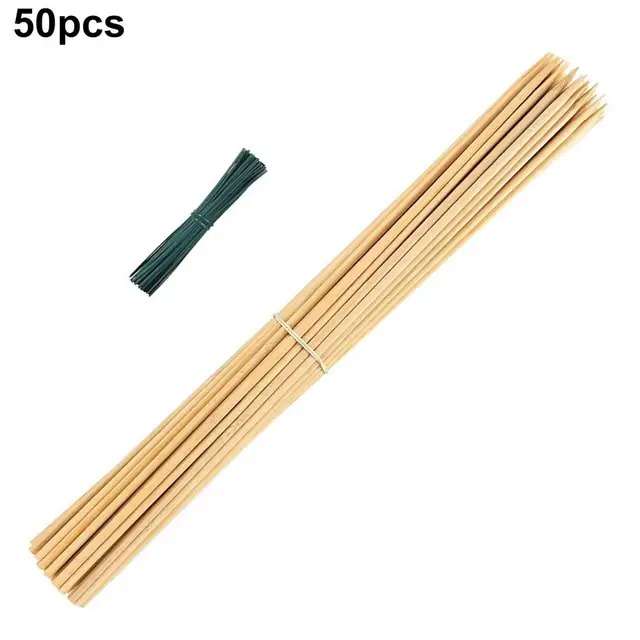 50 db Egyedi Növénynövekedés Tét Bambusz Virágüzem Támogató Többcélú Növényi Mászó Kerti Rácsos Virágok Állványok