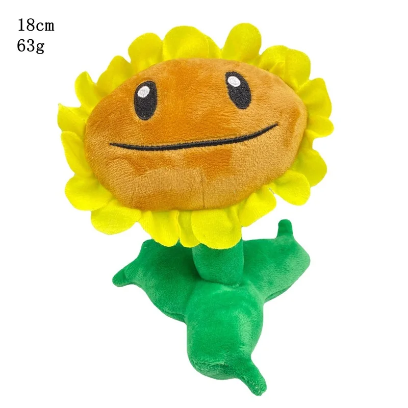 Plants vs Zombies Character Plush Toys - Peashooter & Sunflower Stuffed Dolls Gifts