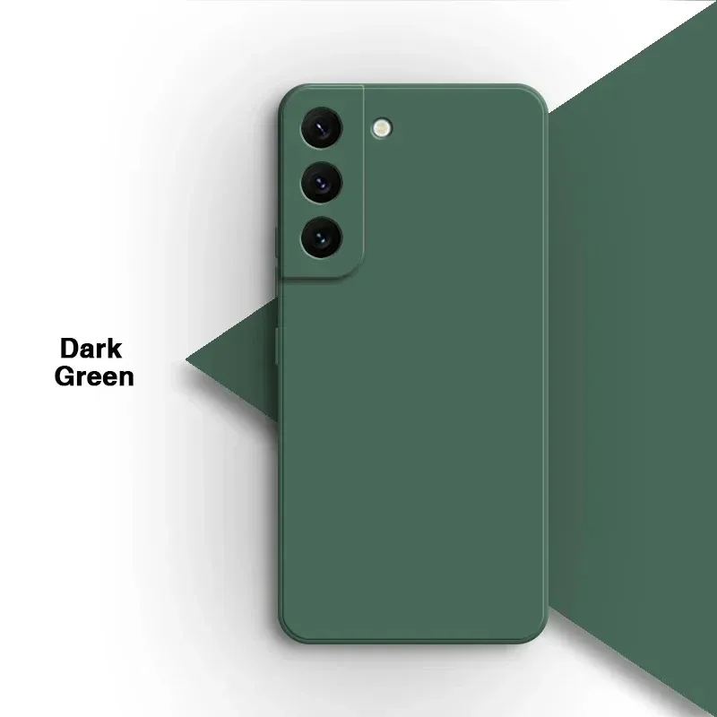 Luxury Liquid Silicone Skin Feel Phone Case - Solid Color Anti-Fall Rear Cover