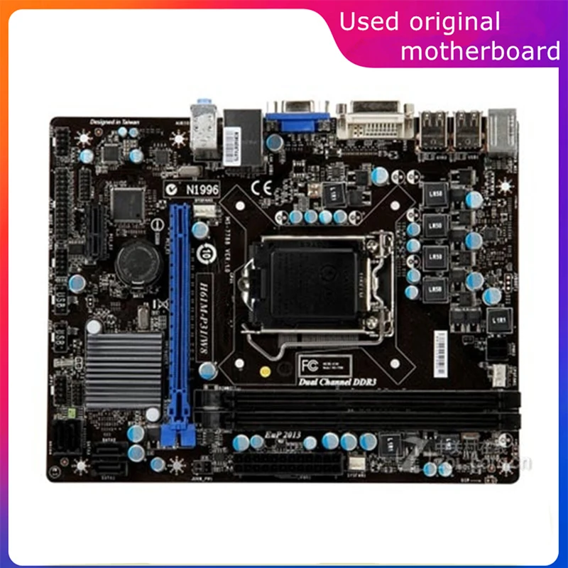 Per Intel H61 H61M-P31/W8 Computer Lga 1155 Usato Scheda Madre Usb2.0 Sata2 Scheda Madre Desktop Ddr3 16G