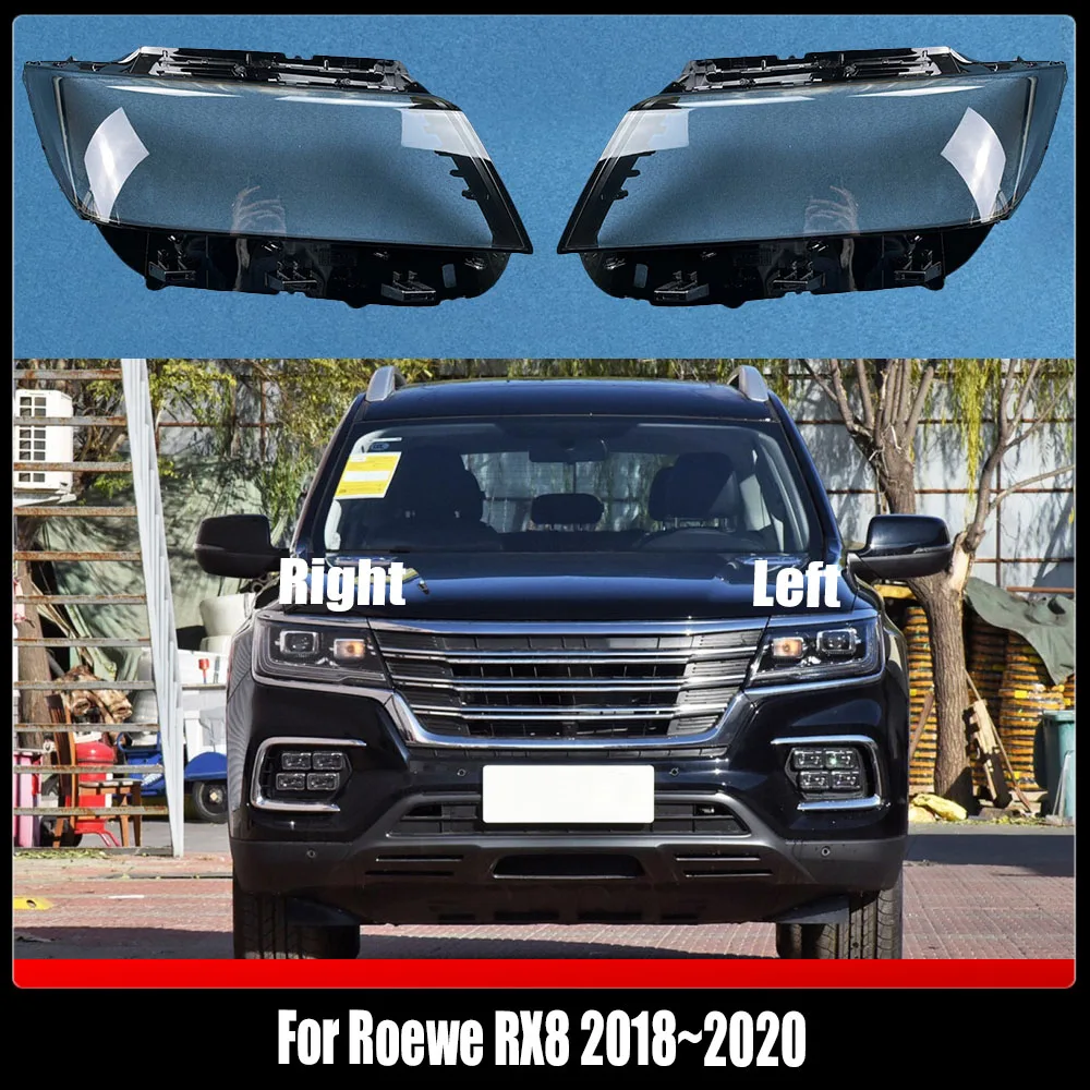 

Car Front Headlight Cover Auto Headlamp Lampshade Lampcover Head Lamp light glass Lens Shell For Roewe RX8 2018~2020