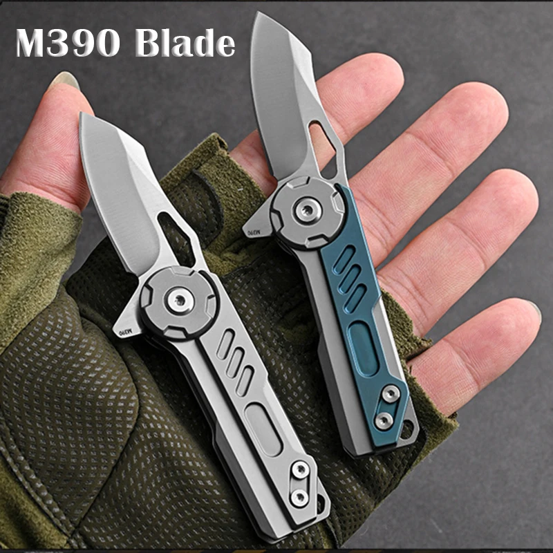 

Складной мини-нож M390, карманный быстрооткрывающийся Клинок с высокопрочной ручкой для повседневного использования, охотничье снаряжение, инструмент для выживания с надписью