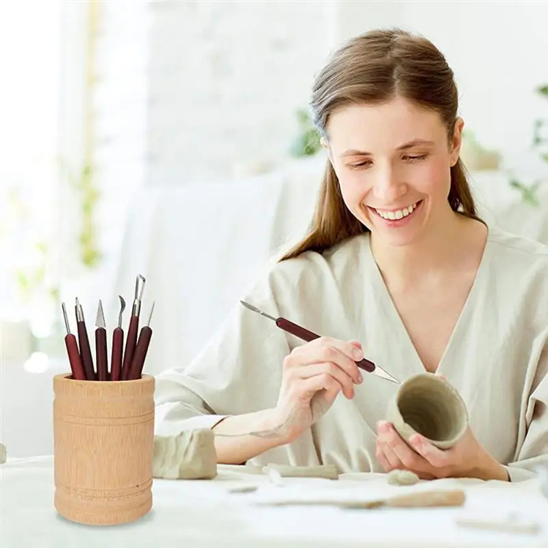 S20609a017778494e83b8483b5531026aR Pottery Clay Sculpting Tools Set Kit Smoothing Wax Carving Pottery Ceramic Tools Polymer Shapers Modeling Carved Tool Sculpture Mallzona