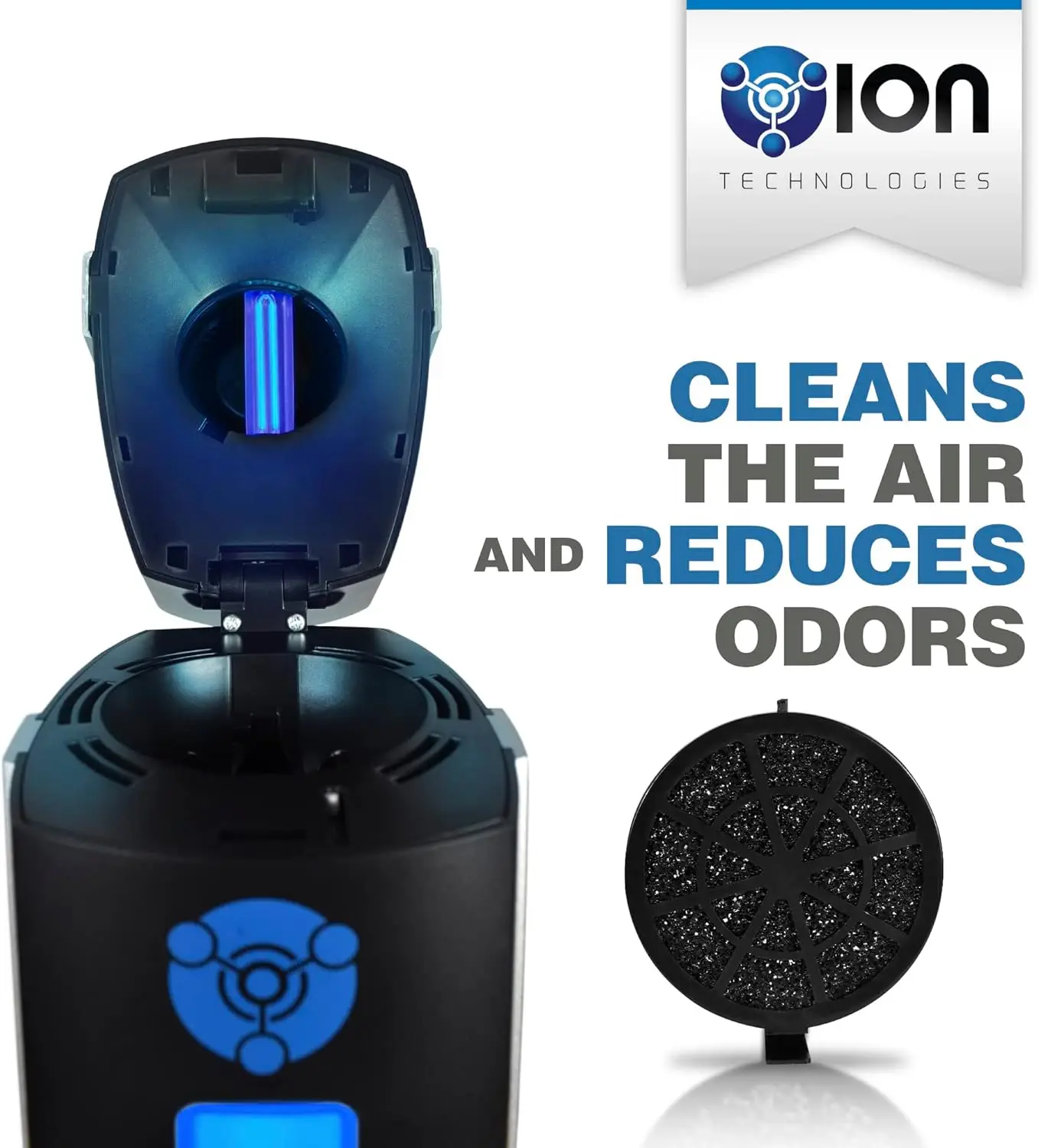 Permanent Filter Ionic Air Purifier Pro Ionizer with UV-C, New (Black) 4