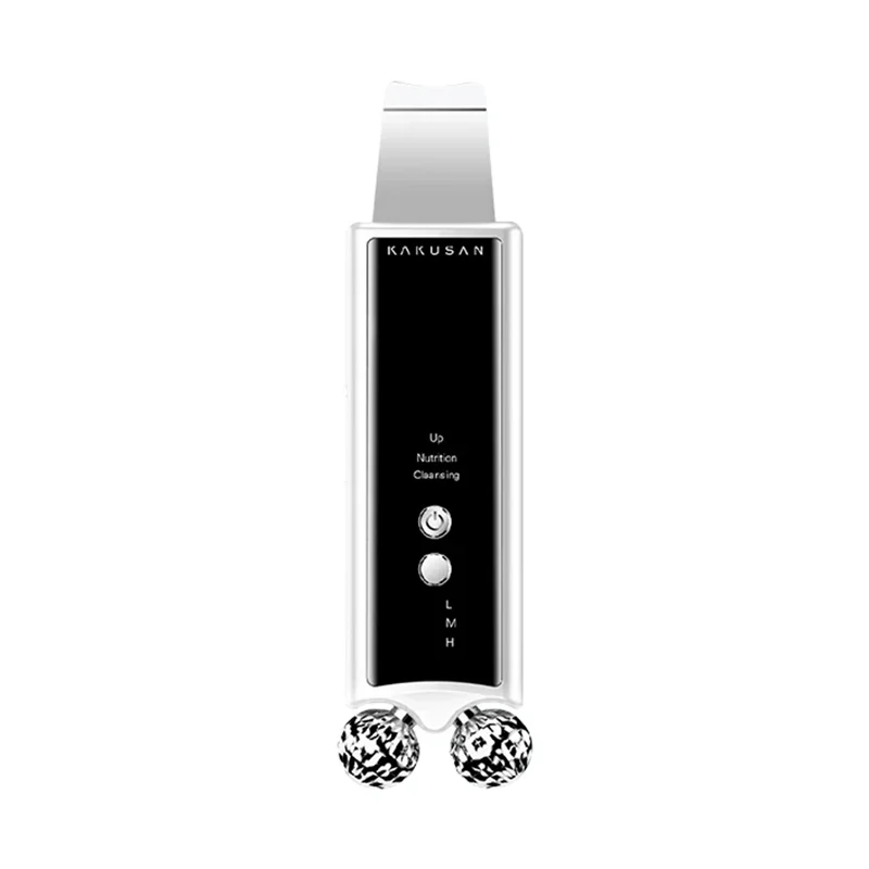 KAKUSAN Beauty Instrument Skin Cleaner Facial Ultrasonic Shovel Peeling Mini Scrubber Massager Dual Purpose Device