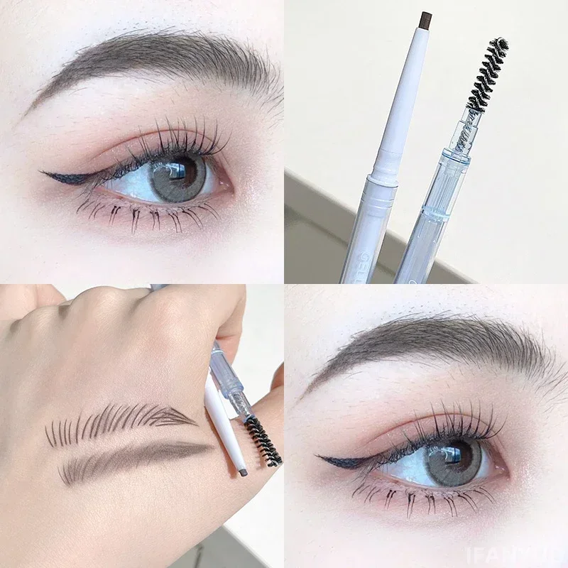 1.5mm Ultra Fine Double-Ended Eyebrow Pencil Waterproof Sweat-proof Long Lasting Professional Eye Makeup For Women Eyebrow Pen_voghion.com