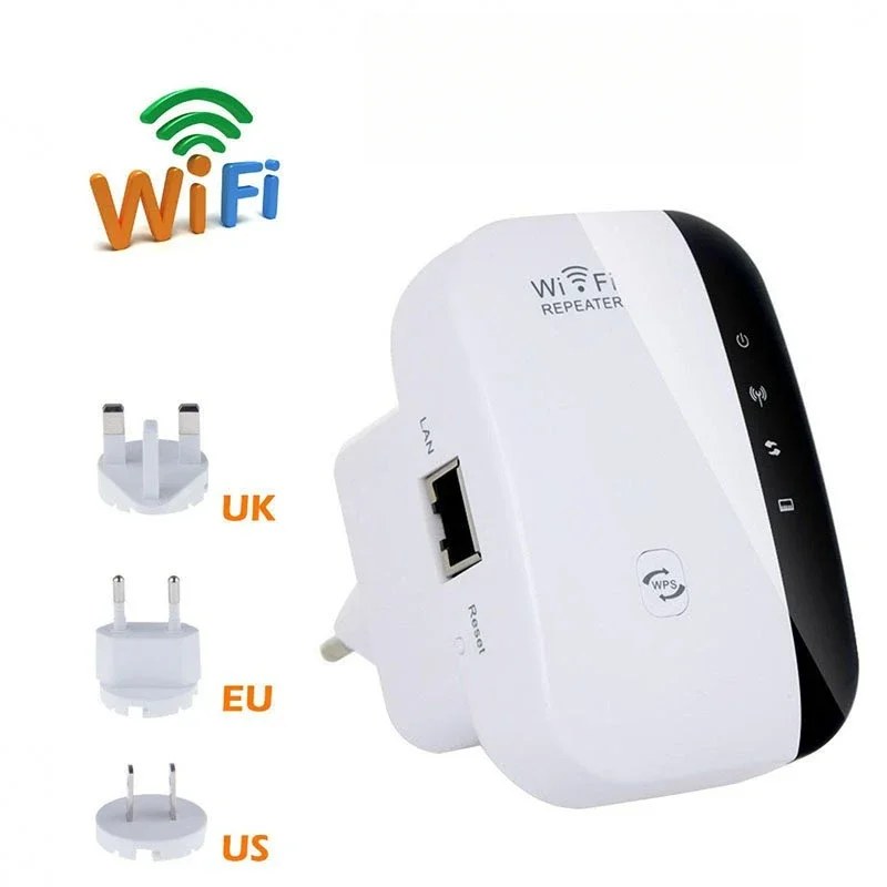 

WiFi Signal Amplifier Home Enhanced Wireless Network Repeater Wall-through King Router Extender