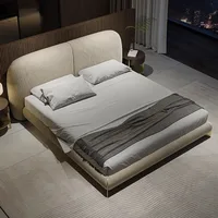 Lit Unique minimaliste luxe King tables de chevet lit de salon Double français Muebles Para dortoir chambre meubles accessoires 3