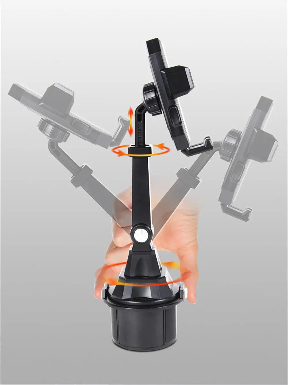 Cup Holder Phone Mount Adjustable Height Cup Cell Phone Holder for Car Truck with Quick Swivel for iPhone 14 Pro Max All Phones