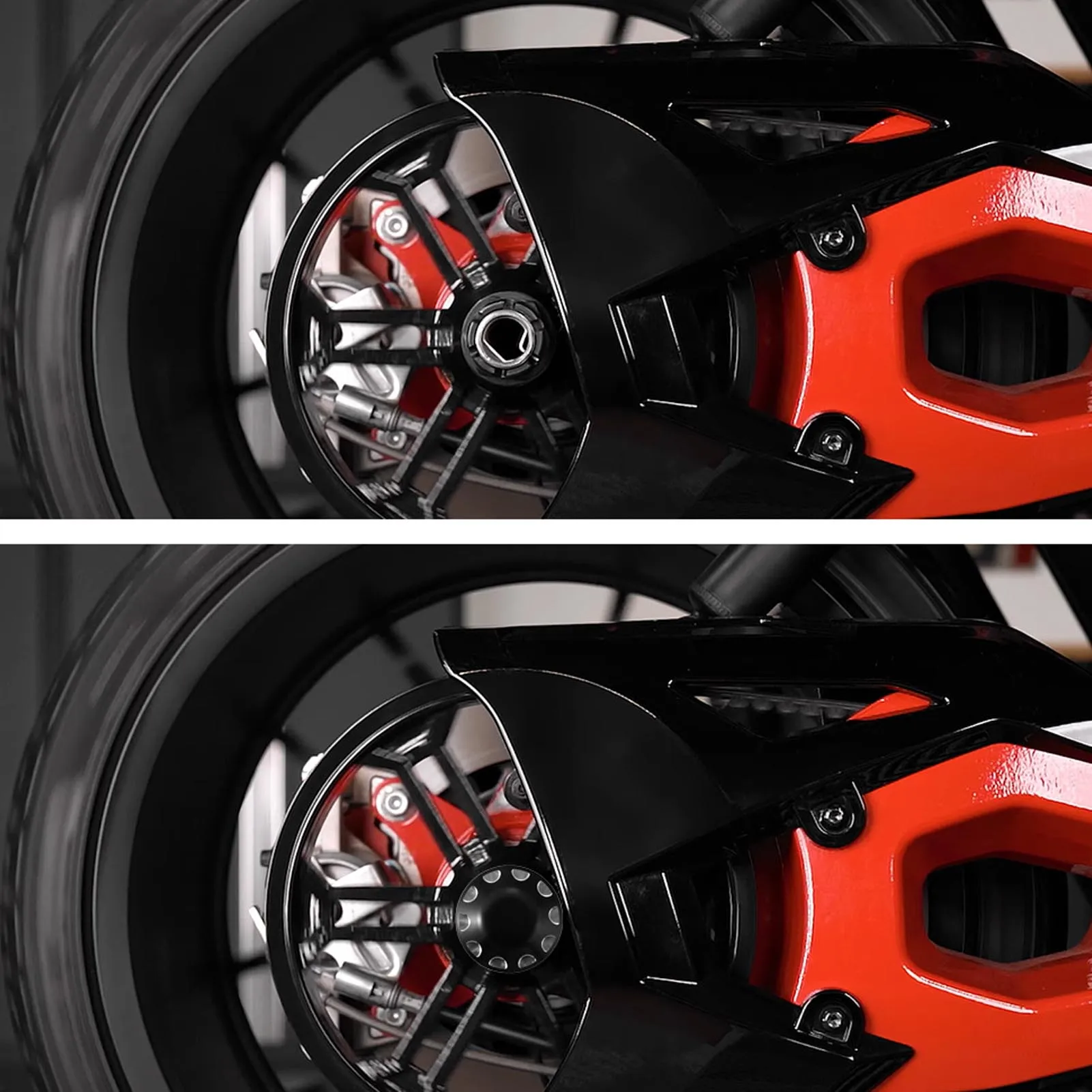 Axle Nut Cover Sturdy Aluminium Wearproof Wheel Axle Nut  Replacement for Polaris Slingshot 2015-2024 Wheel Axle Nut Cover