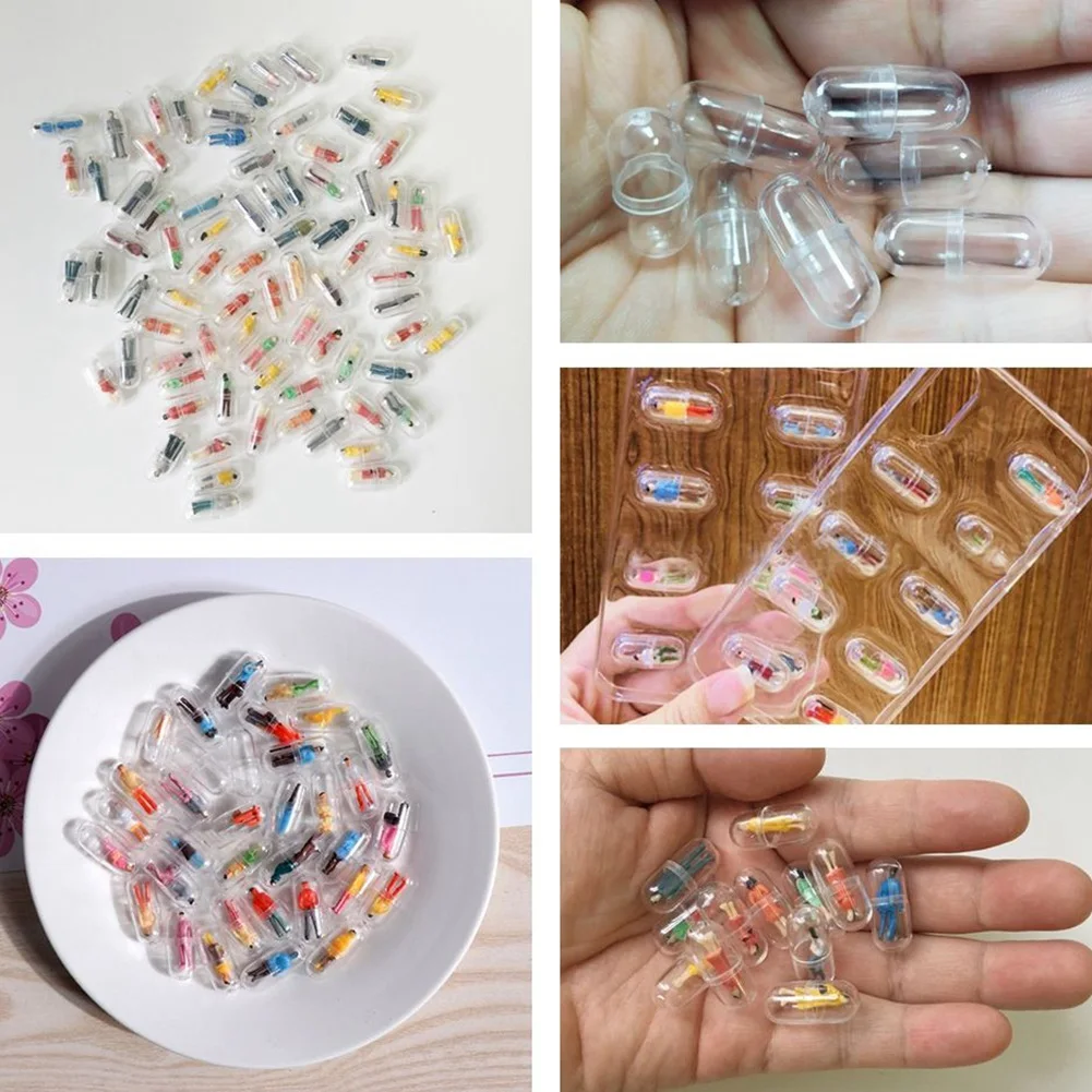 100 Pcs Accessories DIY Phone Miniatures DIY Character Train Painted Toy Figures Capsule Toy Capsule People Figures,A