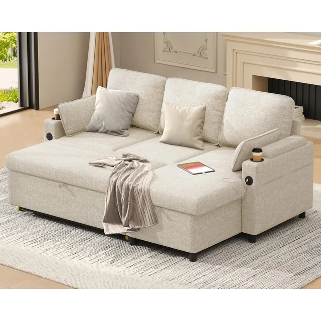L-Shaped Sleeper Sofa 1