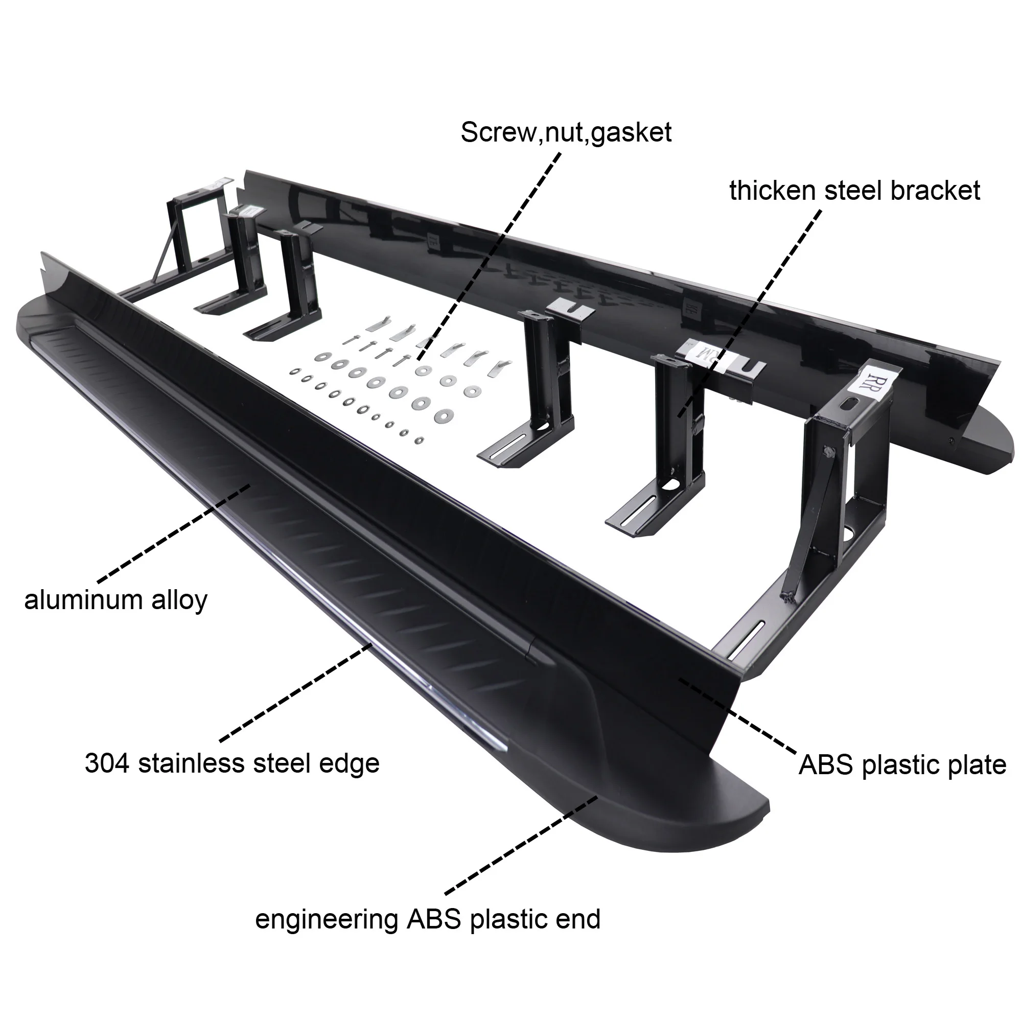 Snailfly Running Boards Side Steps For 2016-2022 Lexus RX350 RX450h (including L Models) - Aluminum, Easy Install - View #5