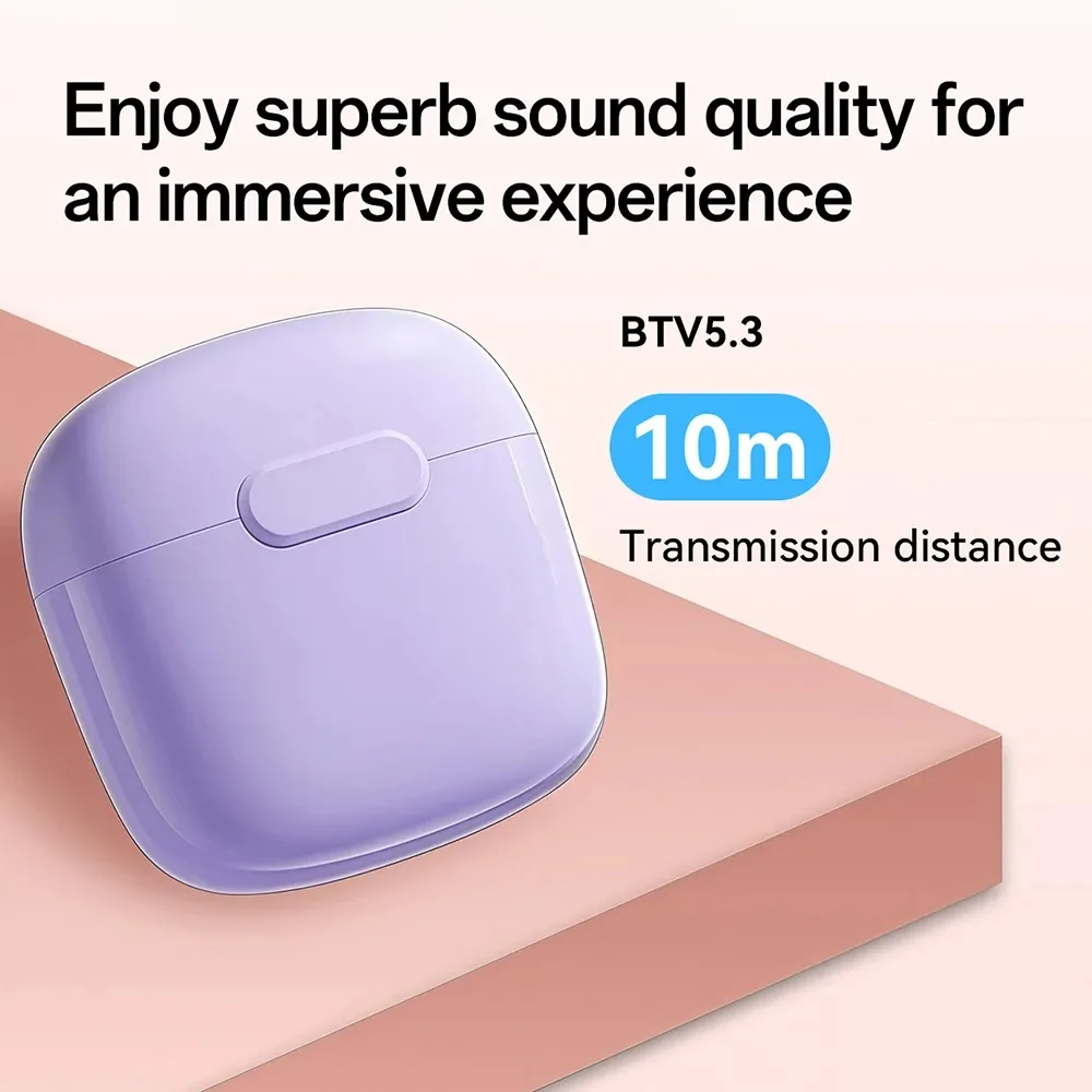 Premium Wireless Bluetooth 5.3 Noise-Cancelling Stereo Earbuds with Touch Control