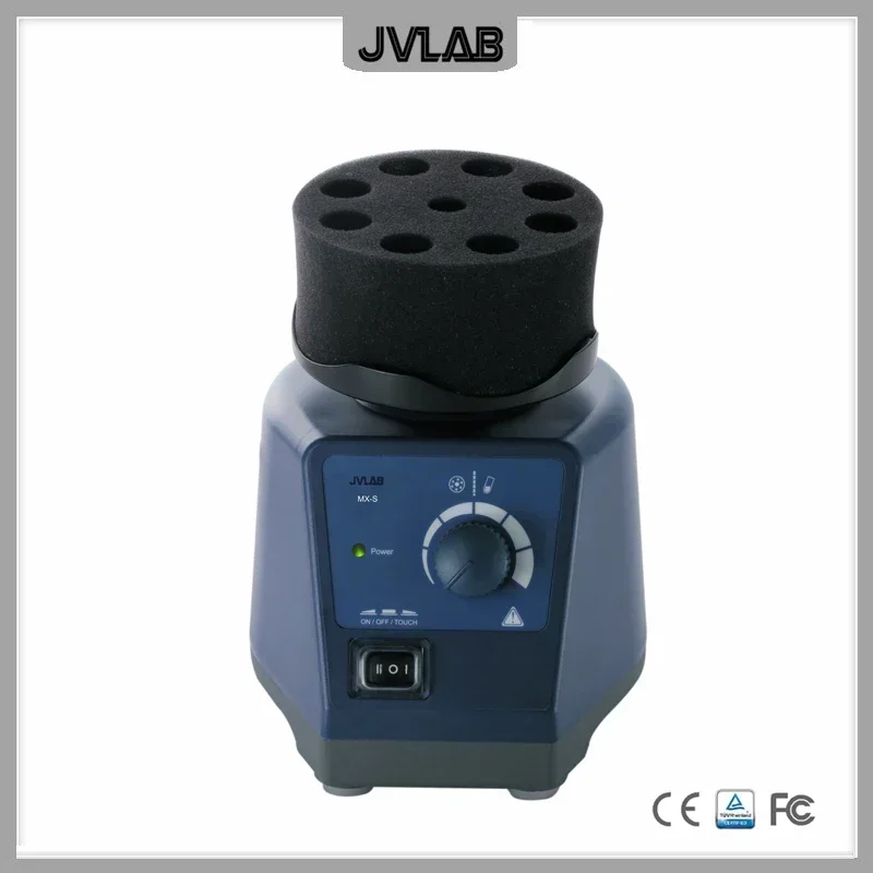 Vortex Mixer MX-S Adjustable Speed 0-3000 rpm Used For Various Mixing Applications With Optional Adapters Shaded Pole Motor