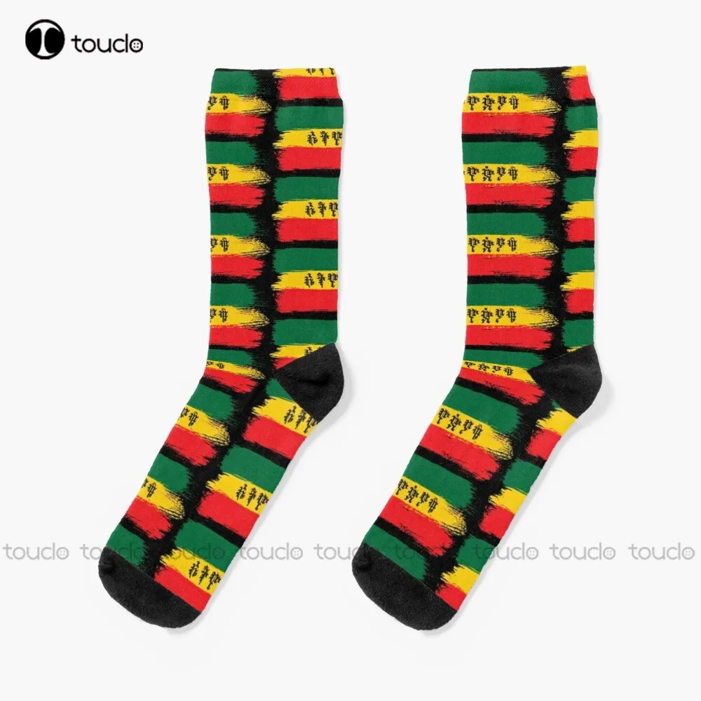 

Ethiopian Amharic Ethiopia Africa Rasta Jamaica Reggae Socks High Quality Cute Elegant Lovely Kawaii Cartoon Sweet Cotton Sock