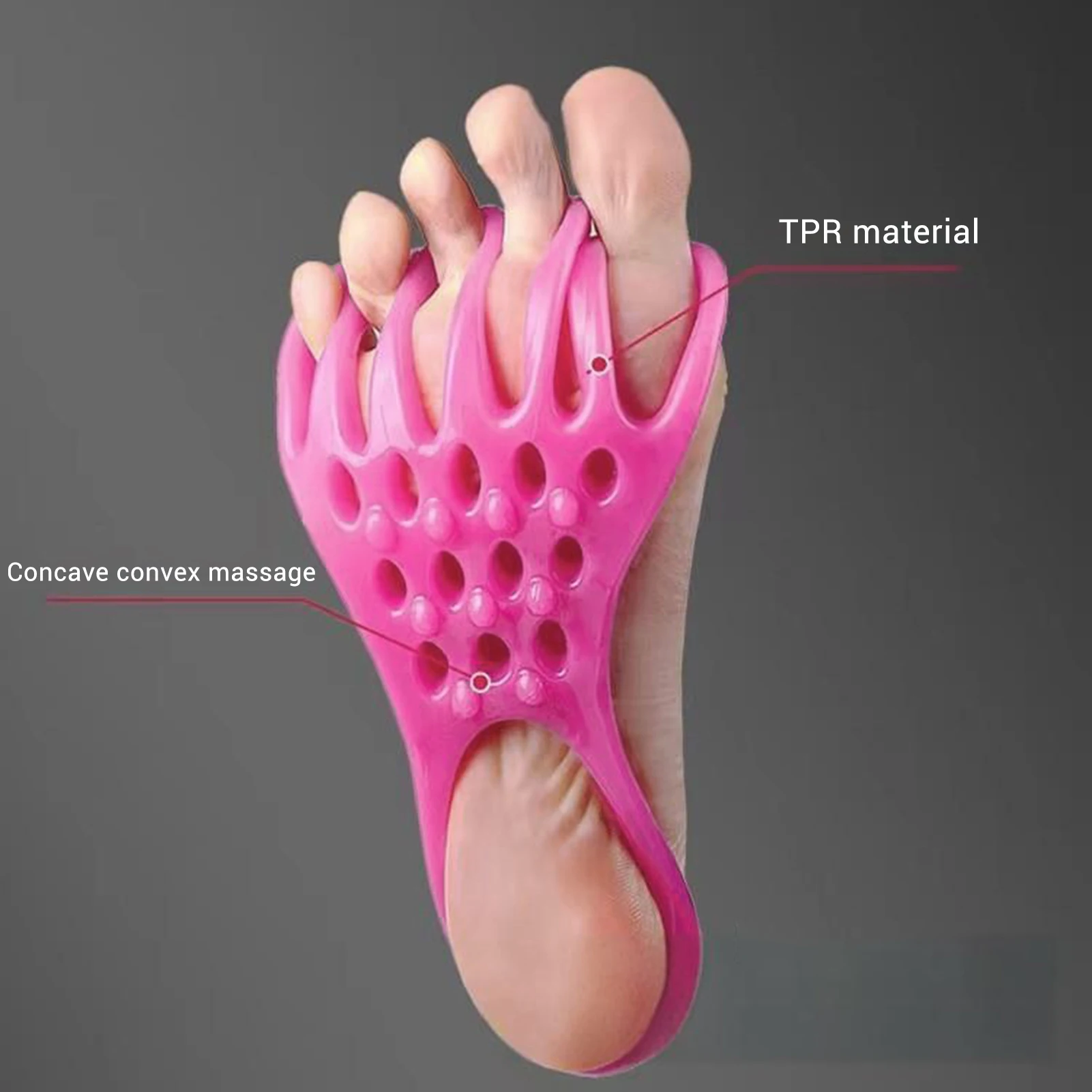 Toe Separators to Correct Bunions Soft Comfortable Silicone Toe Straighteners Foot Pain for Women & Men