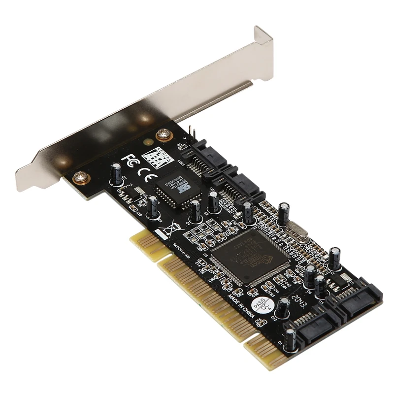 

Плата расширения жесткого диска PCI-4 SATAII SIL3114, Адаптер платы массива, поддержка RAID 0.1.0 + 1,5