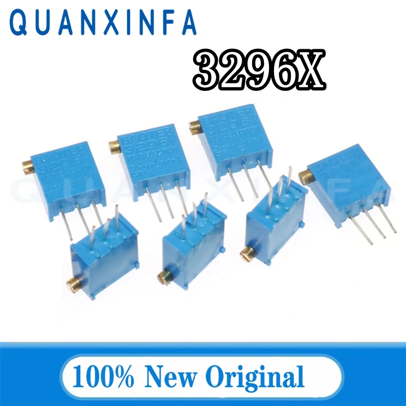 3296X Adjustable Potentiometer 5PCS, multiturn potentiometer,linear potentiometer,rotary potentiometer,potentiometer kit,trimmer potentiometer,adjustable resistor,potentiometer knobs,electronic components