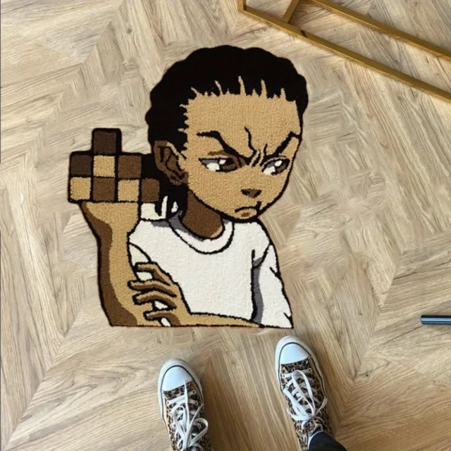 VIKAMA พรมรูปตัวการ์ตูน พรมข้างเตียงเด็ก สำหรับห้องนอน พรมนุ่มกันลื่น ห้องนั่งเล่นและห้องน้ำ ของตกแต่งบ้าน 1