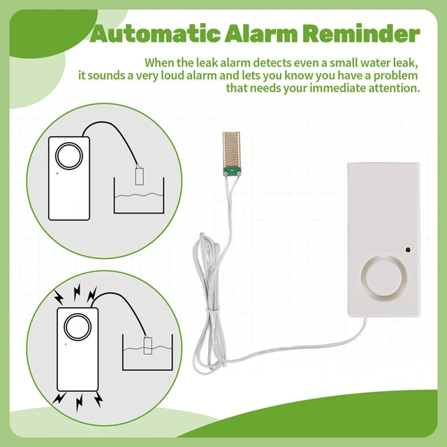 T36C  Home Alarm Water Leakage Spot Alarm Detector Independent Water Leak Sensor Detection Flood Alert Overflow Security Alarm 4