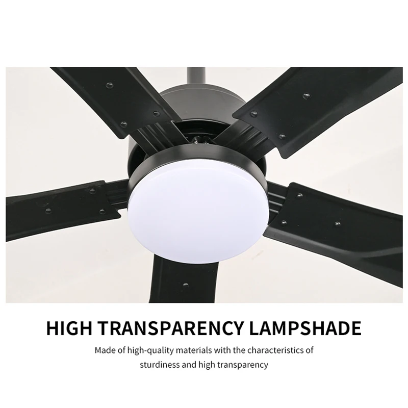 European Style Variable Frequency Fan Light Five Leaf Household Living Room Bedroom Study Large Wind Fan Pendant Light
