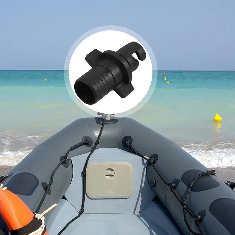 Kayak Inflatable Boat Air Valve Adapter Inflation Pump Connector Dinghy Valve Adaptor Air Pump Hose Screw Valve Connector