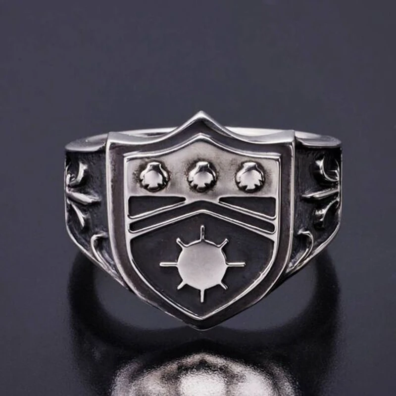 Anime HITMAN REBORN! Vongola Famiglia Pengo Column Ring Cosplay Rings Unisex Adjustable Retro Gothic Jewelry Accessory Prop Gift