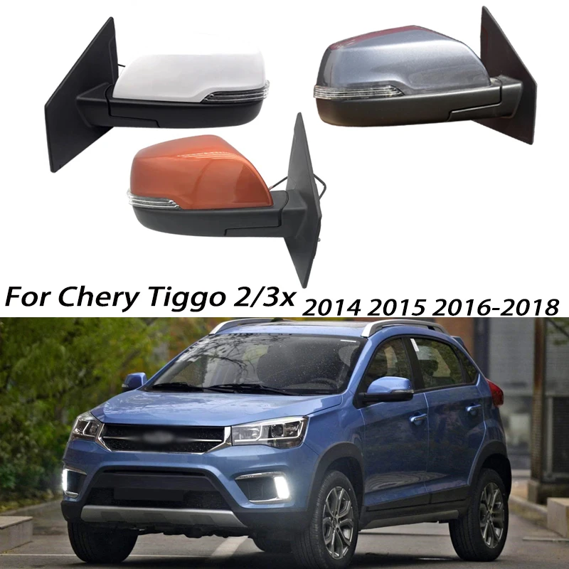 For Chery Tiggo 2/3x 2014-2018 Auto Rearview Mirror Assembly No Automatic Folding and with automatic folding Car Rear Mirror