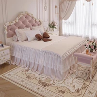 Chambre à coucher lit rembourré nordique rangement fantaisie princesse lit de couchage tables de nuit Double Letto matrimoniale accessoires pour la maison 3