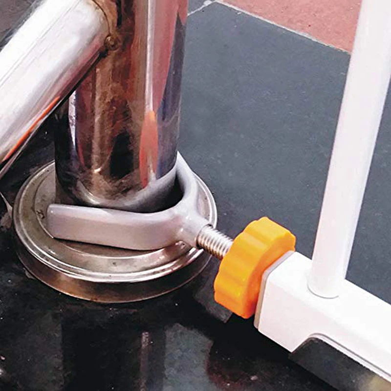 Safety Sturdy Gate Bar Install Household Secure Accessory Steel Core Y Shaped Screw Bolt Nut Staircase Fence Fix Pets Baby baby safety gate