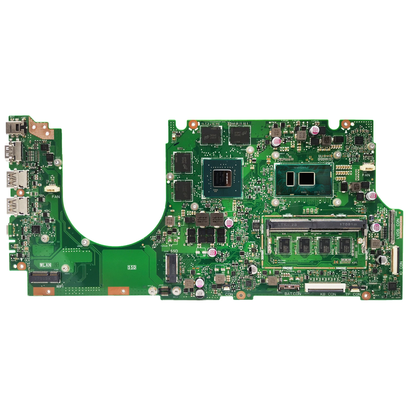 Carte Mère ASUS UX510UW - 8GB RAM - I7-7500U - GTX950M - Fonctionnelle