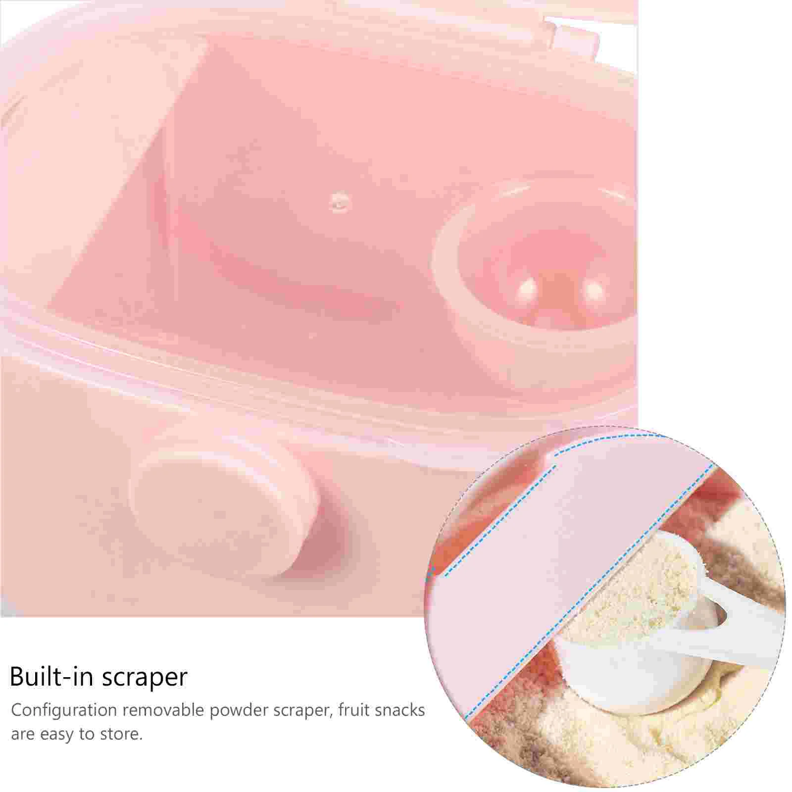 Portable Milk Powder Box Large-capacity Baby Canned Milk Powder Box with Spoon