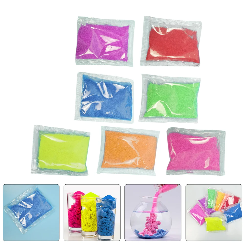 7 Packs Beach Play Kit Outdoor Sand Toy Toys Hydrophobic Sands for Toddler 4