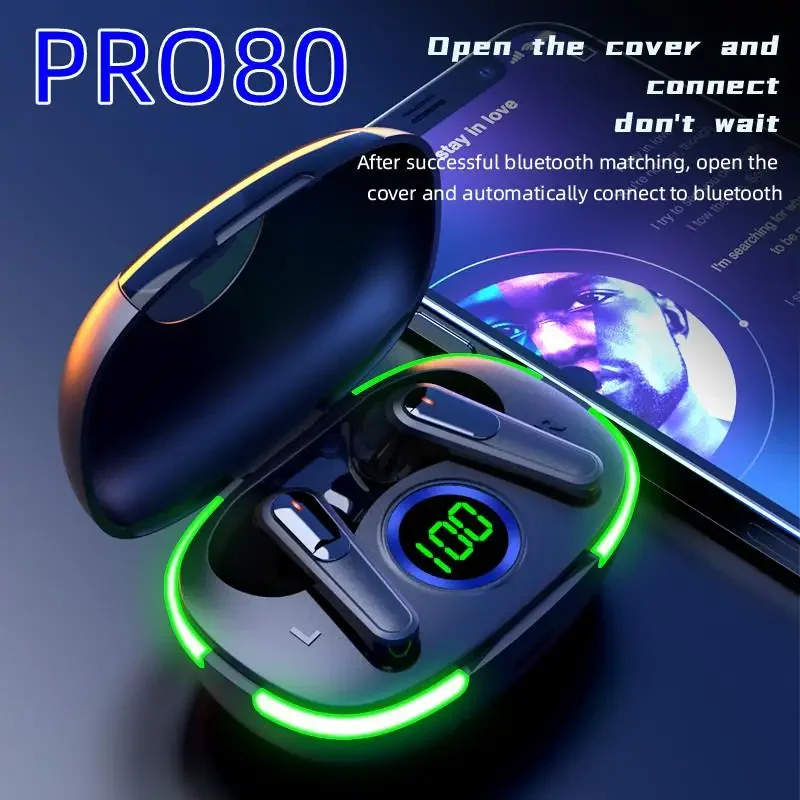 Wireless Earphones Bluetooth Headset Touch Control Earbuds
