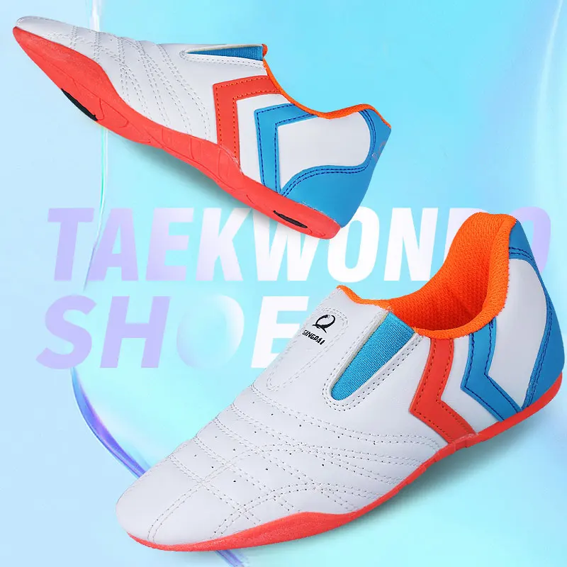 Description Picture 5 of itemBreathable Taekwondo Shoes Karate Kung Fu Wrestling Martial Arts Shoes Women Men Adult Children Soft Sole Sneaker Coach Shoes